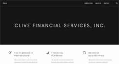 Desktop Screenshot of clivefinancial.com