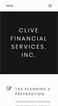 Mobile Screenshot of clivefinancial.com